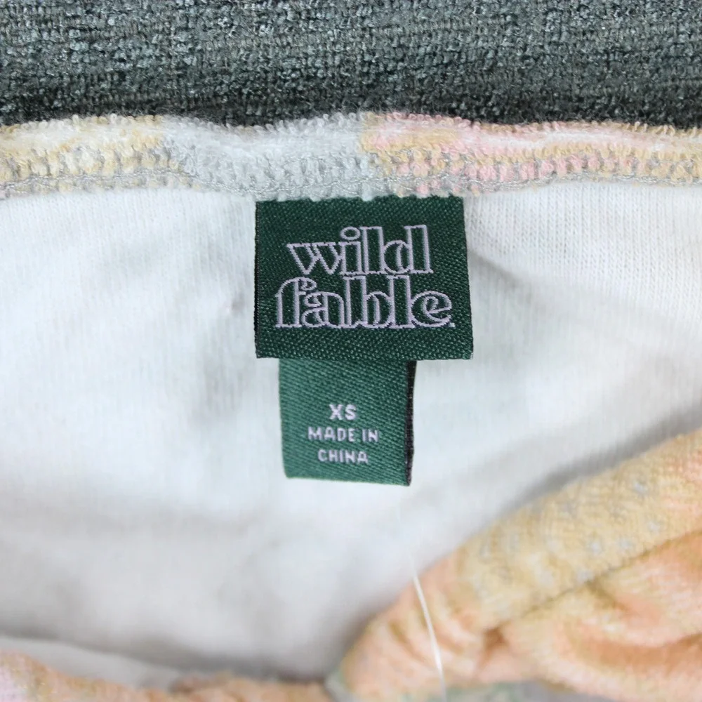 Wild Fable Floral Terry Cloth Halter Top and‎ Shorts Lounge Set Pink XS NWT